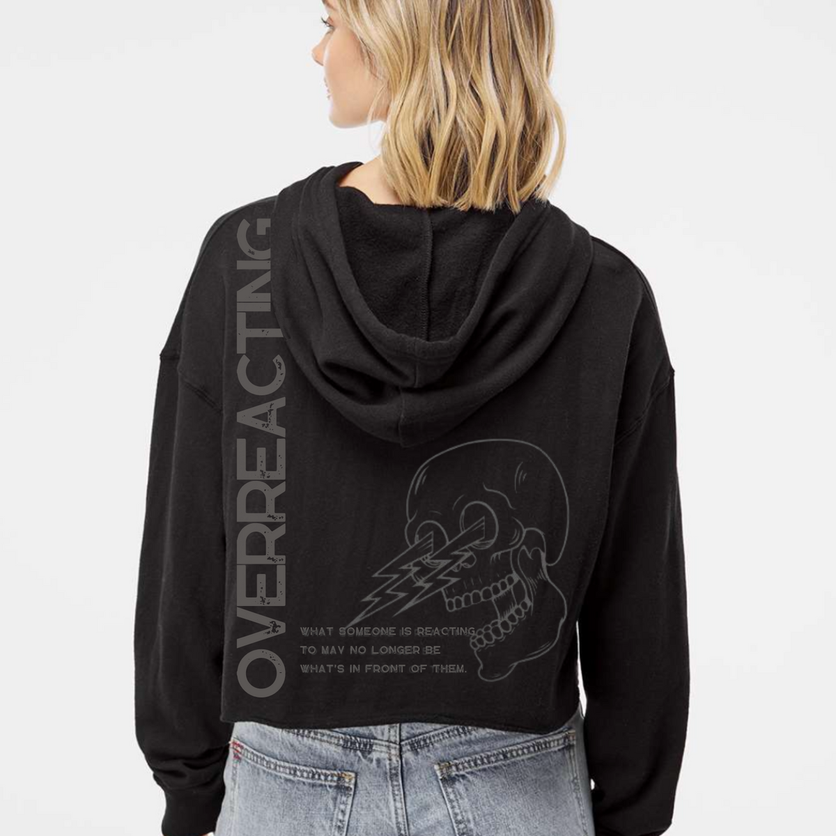 Get centered crop hoodie outlet