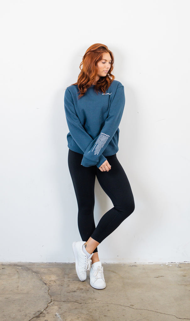 support navy sweatshirt for mental health full body